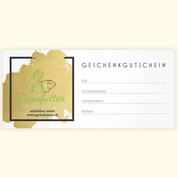 Gedruckter Gutschein